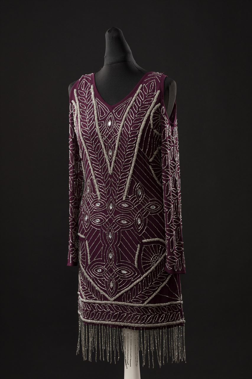 Vintage Deep Purple Beaded Flapper Dress | Studio Masters Vintage Deep Purple Beaded Flapper Dress | Studio Masters